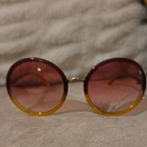 A.J. Morgan Stylish Round Tinted Gradient Sunglasses